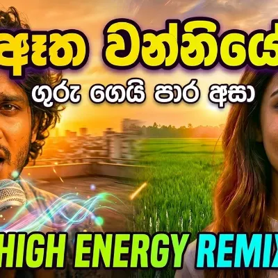 Sinhala Romantic Duet Remix ඈත වන්නියේ ගුරු ගෙයි High Energy Dance AI Visuals